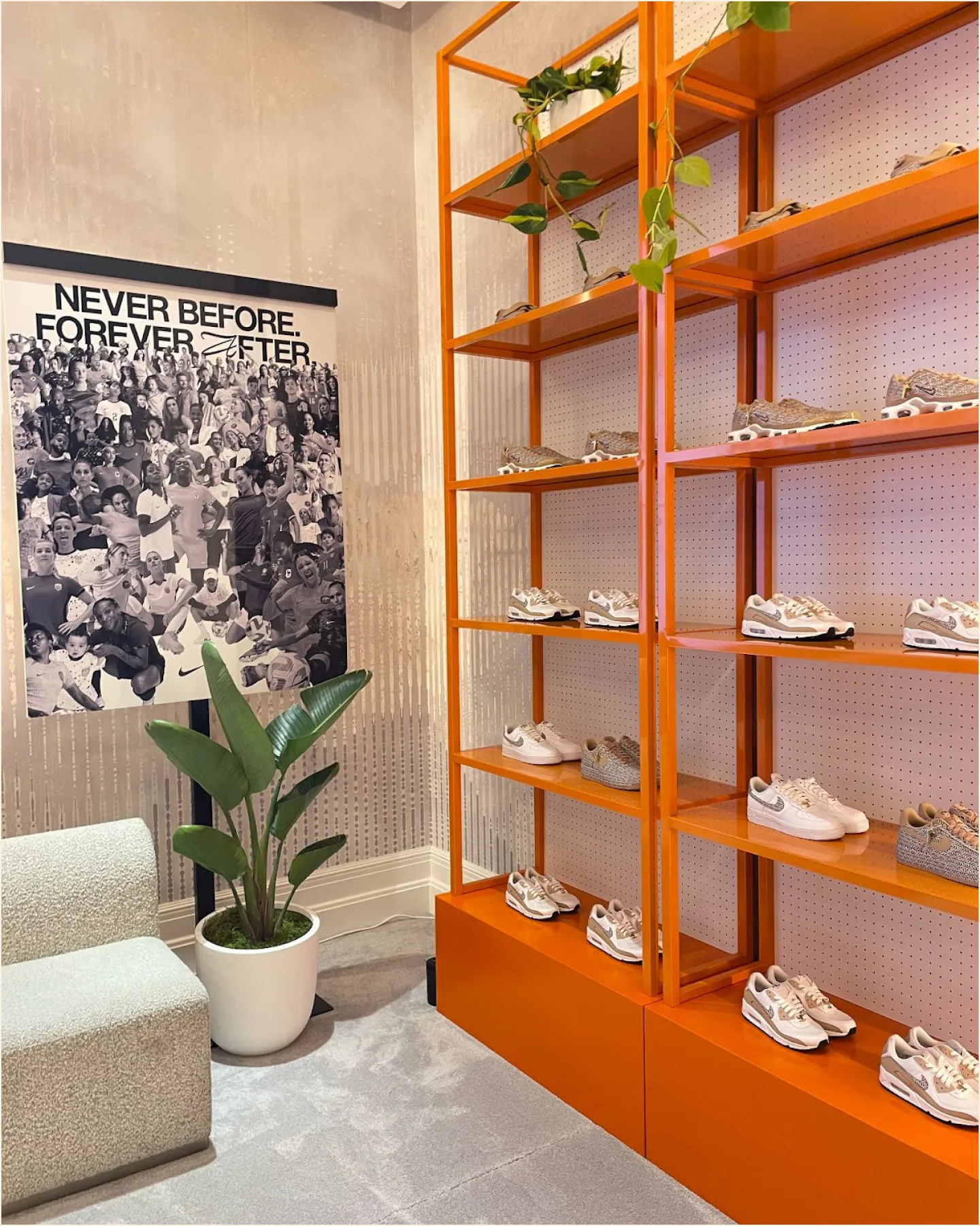 Branded retail lounge built for a Nike brand house